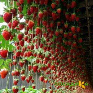 Клубника ампельная Анастасия купить по цене от 370р. в интернет-магазине «Посадика» с доставкой почтой в в Давлекановое и по всей России – [изображение №1].