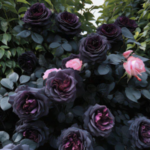 Роза Черная купить по цене от 450р. в интернет-магазине «Посадика» с доставкой почтой в в Давлекановое и по всей России – [изображение №1].